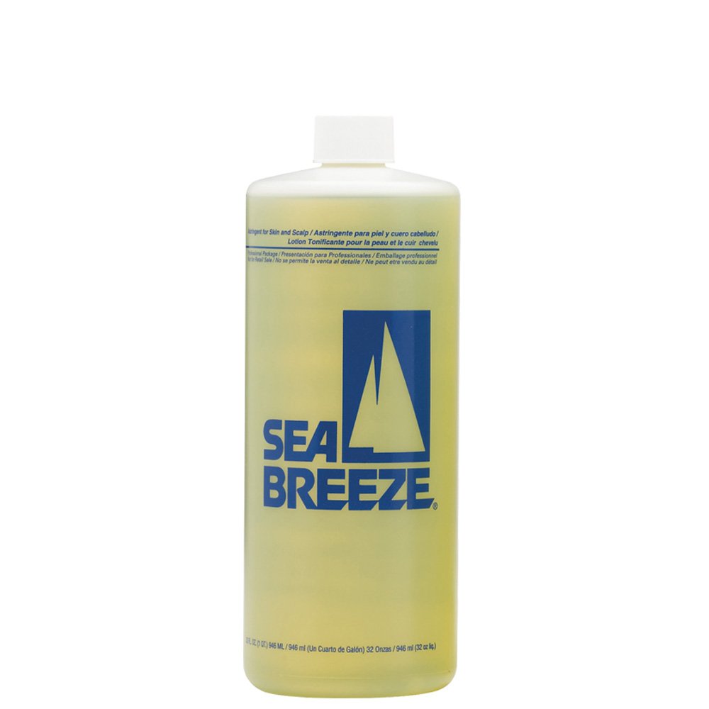 Seabreeze afirmante en botella amarilla para piel, cabello y uñas; limpieza suave diaria.