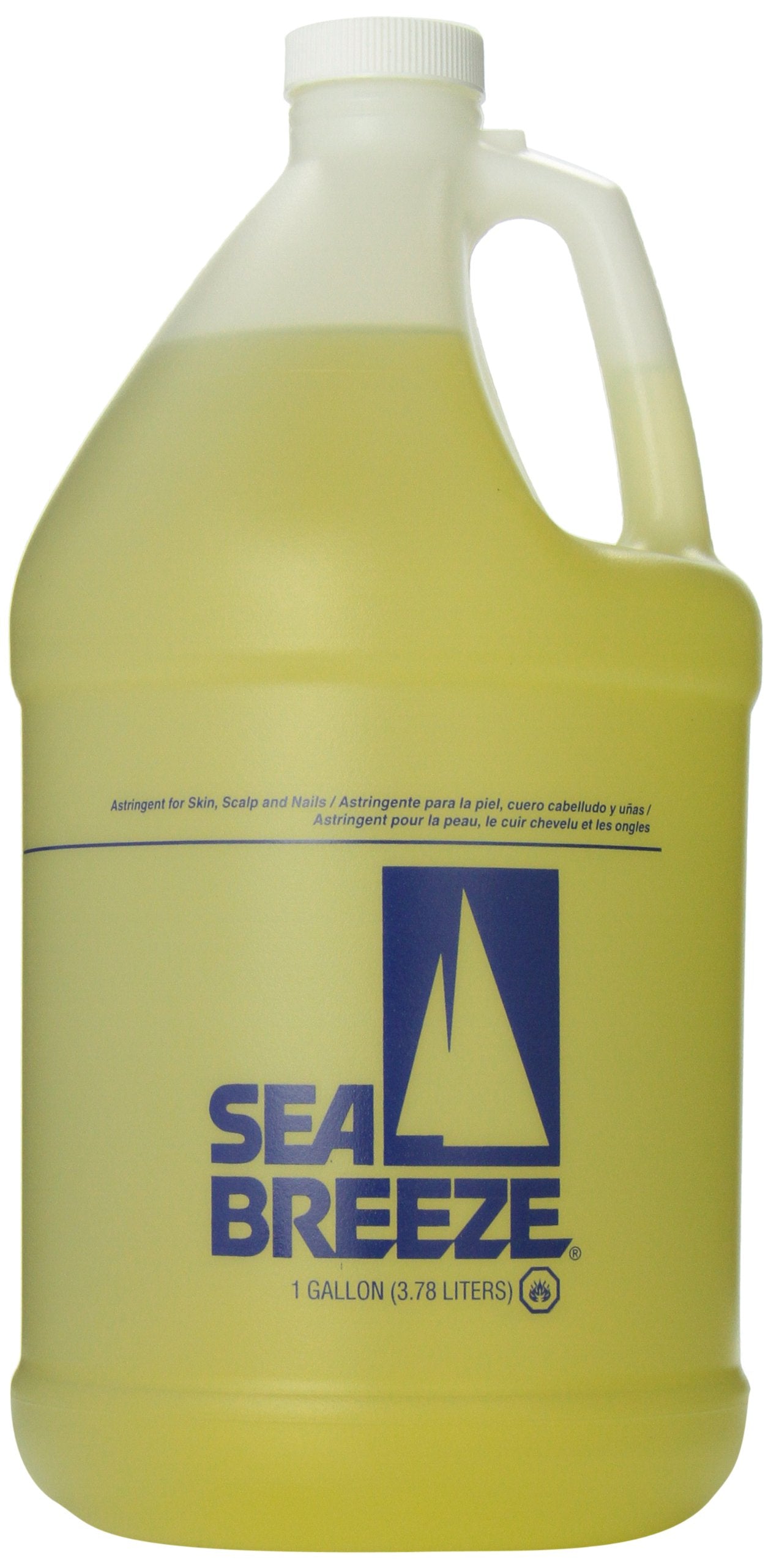 Seabreeze Original Galon Jaune—étiquette visible, soin tonifiant pour peau et cuir chevelu.
