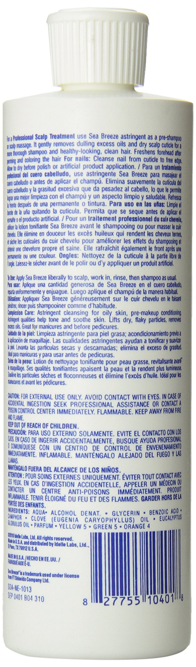 Seabreeze tonico en embalaje: presentación lista para uso diario.