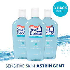 Seabreeze tonico facial aplicado en la palma, sensación fresca