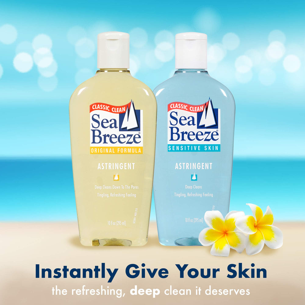 Seabreeze tonico facial rutina de cuidado para piel sensible