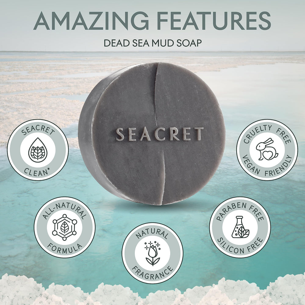 SEACRET barra sin SLS sin fragancia: limpieza suave y respetuosa.