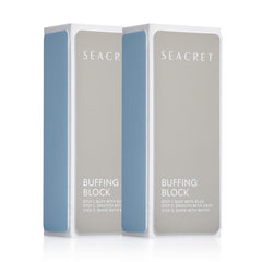 SEACRET Minerals bloque pulidor uñas: tres superficies para brillo suave