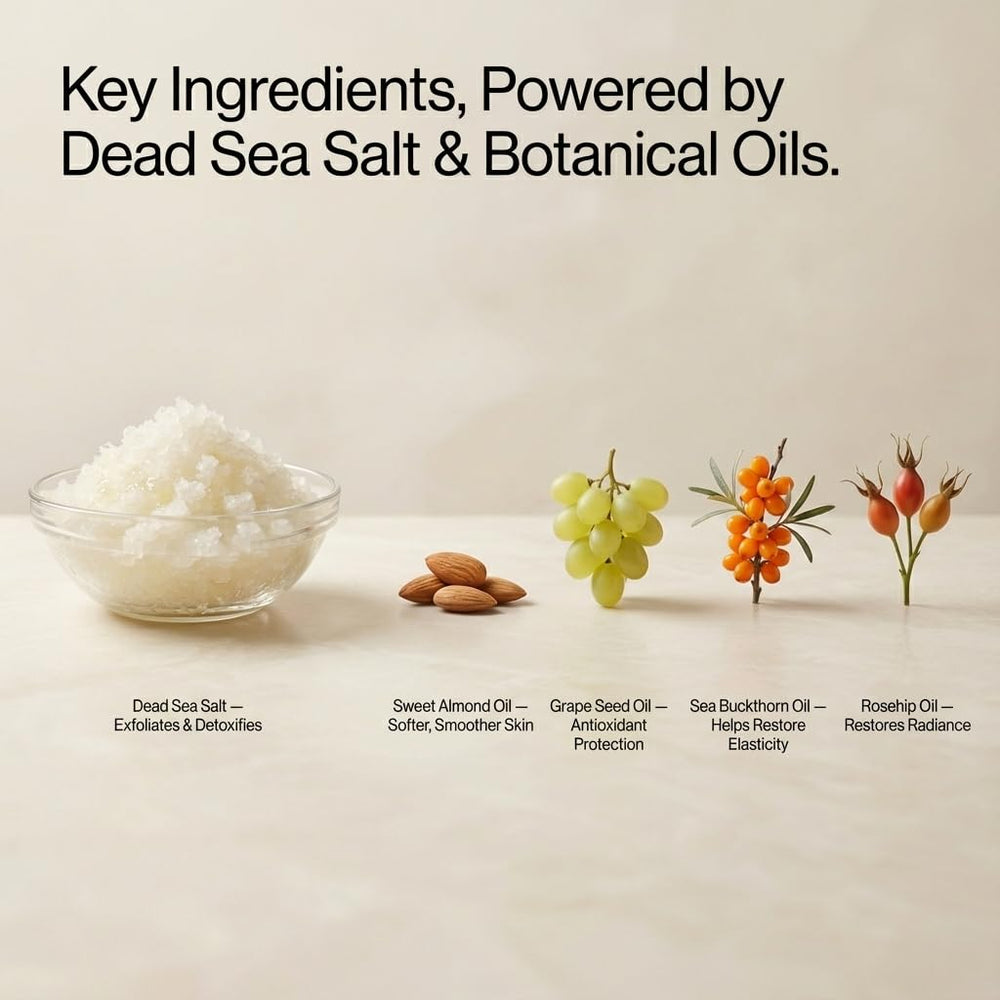 SEACRET Minerals mezcla de 8 aceites, ofrece nutrición diaria para la piel.