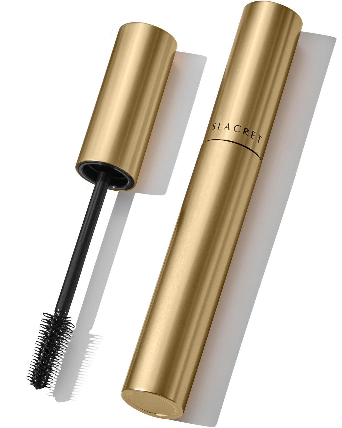 SEACRET Minerals Tubing Mascara en envase; definición y color negro intenso para look definido.