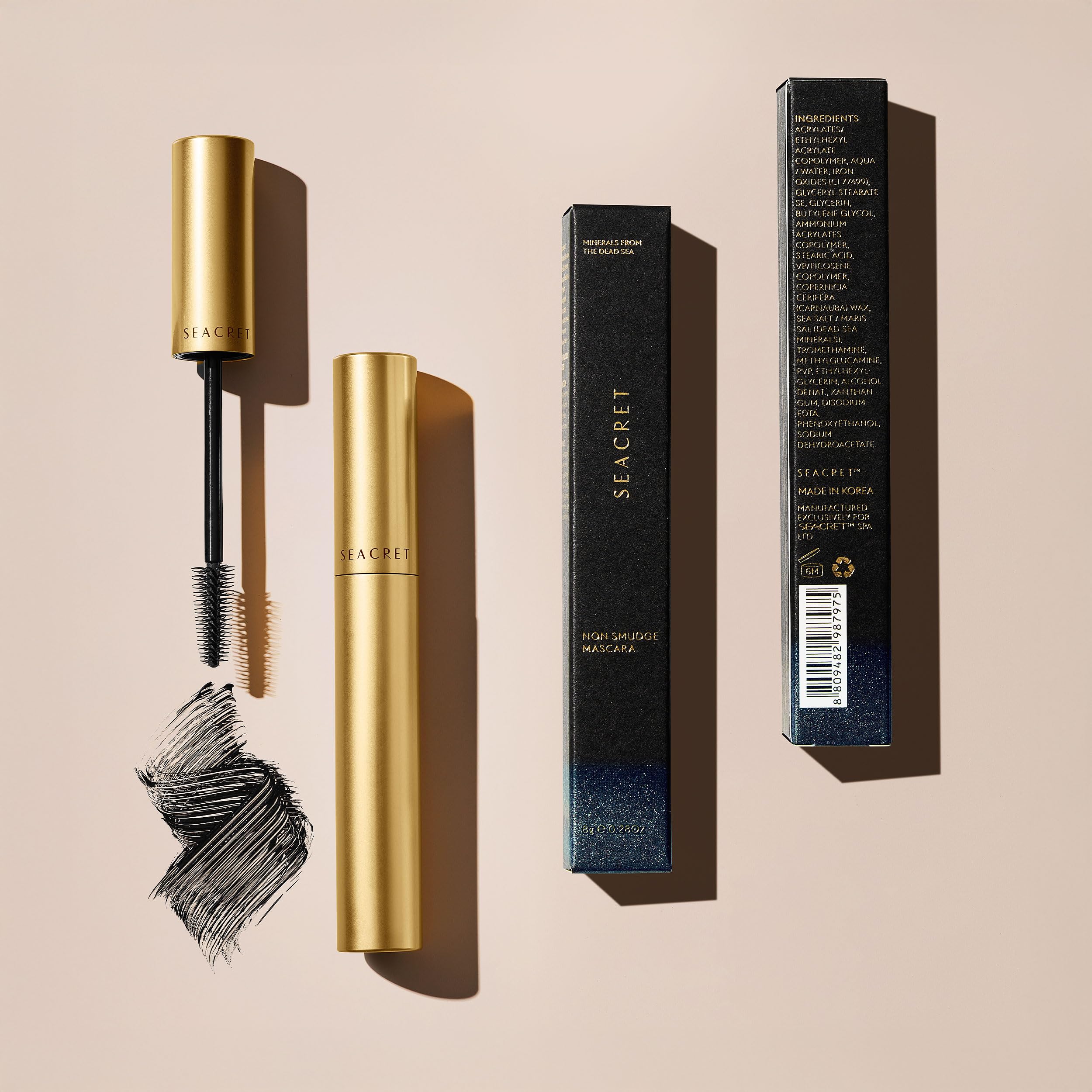 SEACRET Minerals Tubing Mascara es adecuada para ojos sensibles.