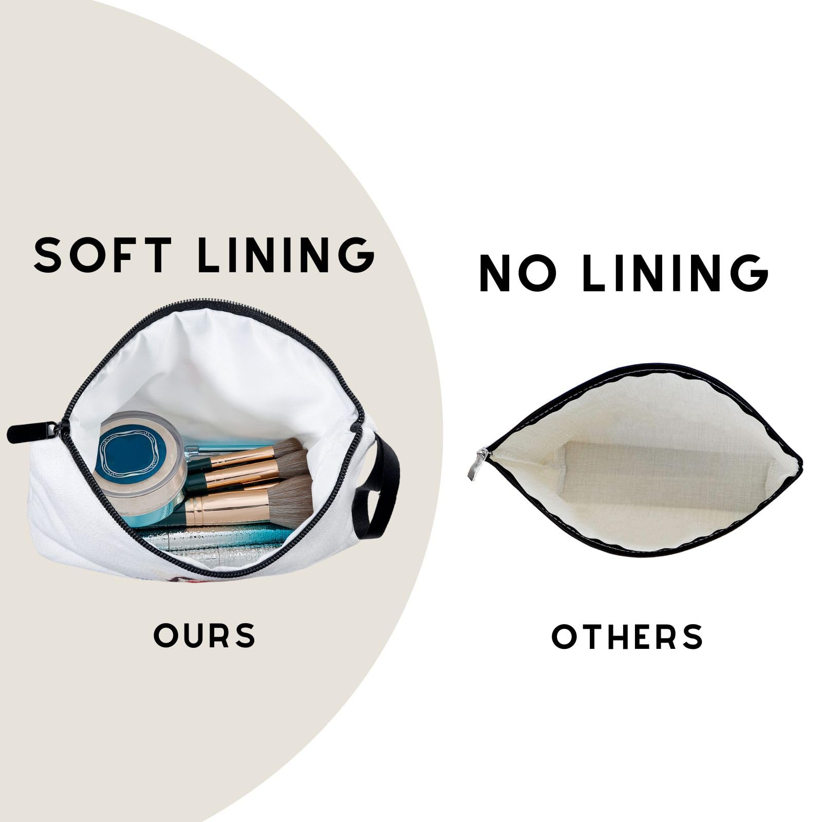 SEAMOON cremallera suave facilita abrir y cerrar con una mano.