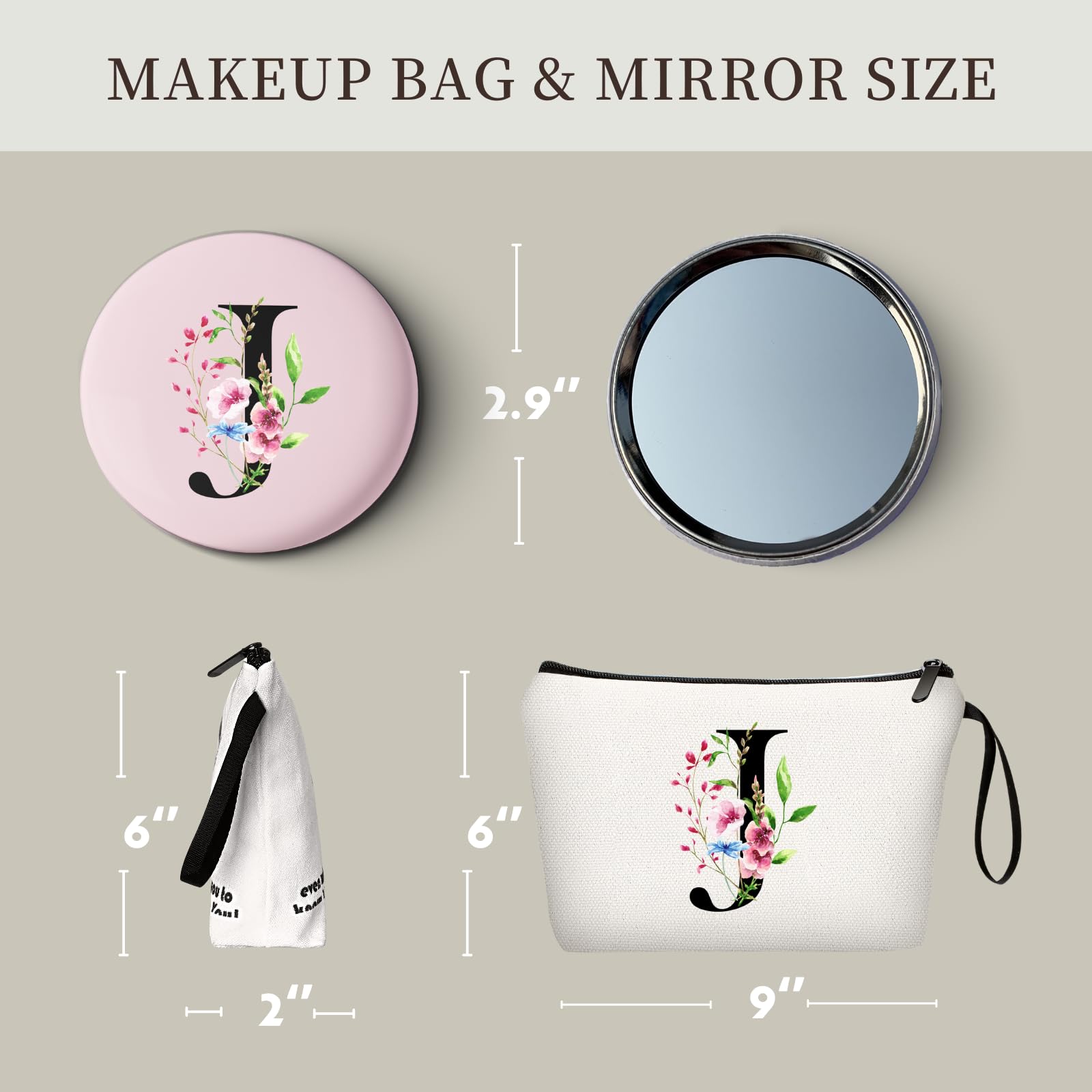 SEAMOON bolso maquillaje interior espacioso para tus esenciales de viaje.