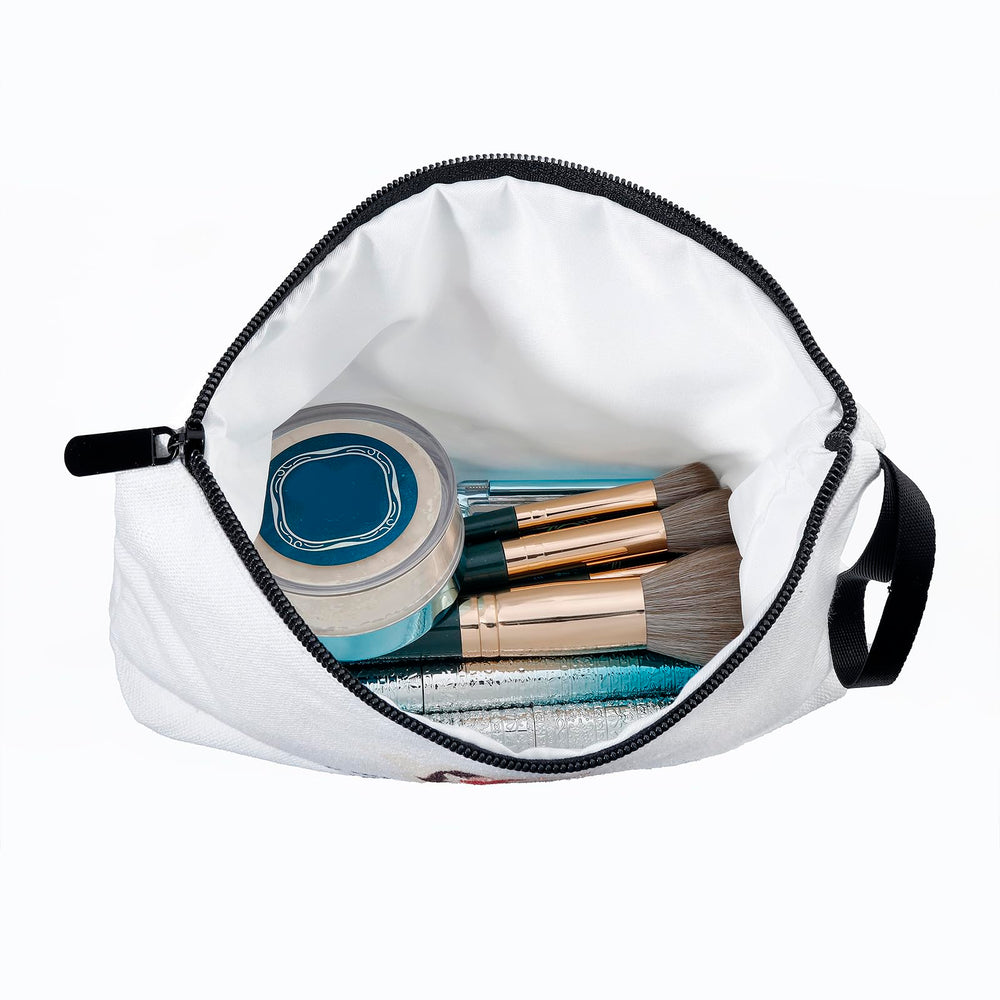 Seamoon bolso maquillaje interior espacioso, guarda herramientas y cosméticos con facilidad