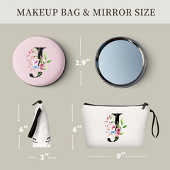 SEAMOON bolso maquillaje interior espacioso para tus esenciales de viaje.