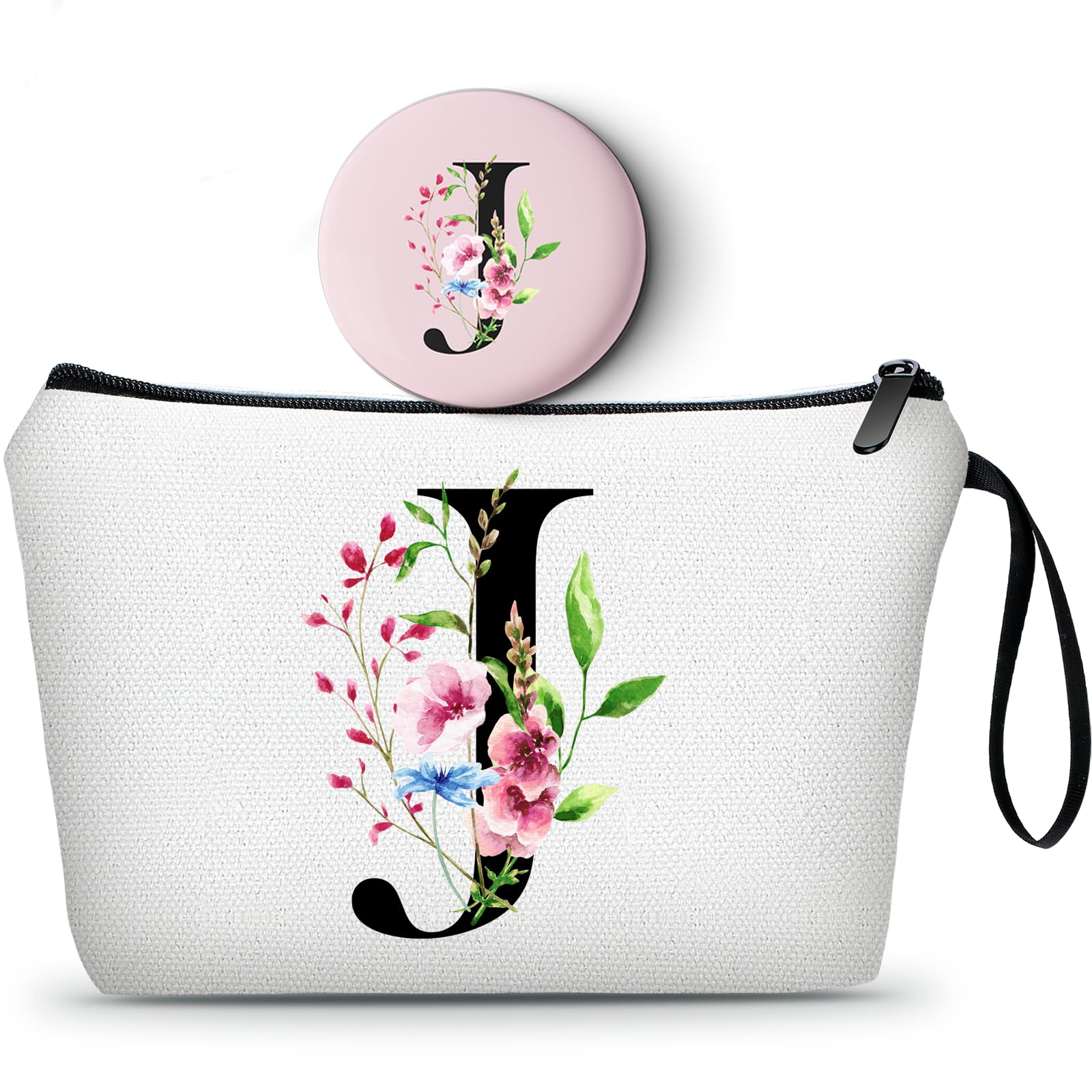 SEAMOON bolso de maquillaje con monograma J, ideal regalo de amistad.
