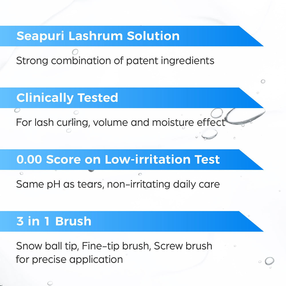 Acabado natural y ligero de Lashrum para pestañas