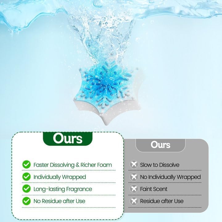 SeasonBliss bomba de baño efecto burbujas para un momento de relajación.