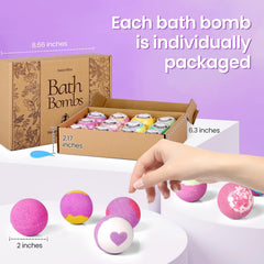 SeasonBliss bombas de baño con envoltorio individual conserva aroma