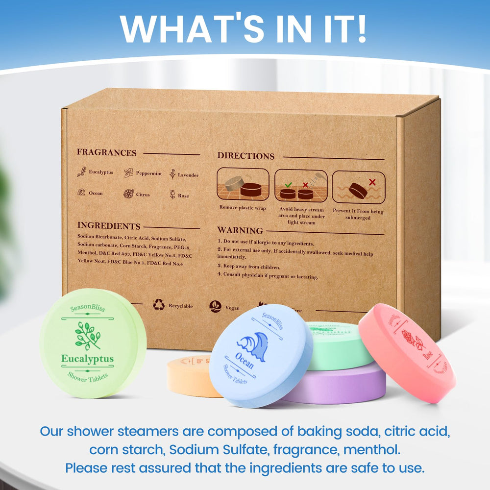SeasonBliss bombas de ducha mar: aroma limpio para espacios pequeños.