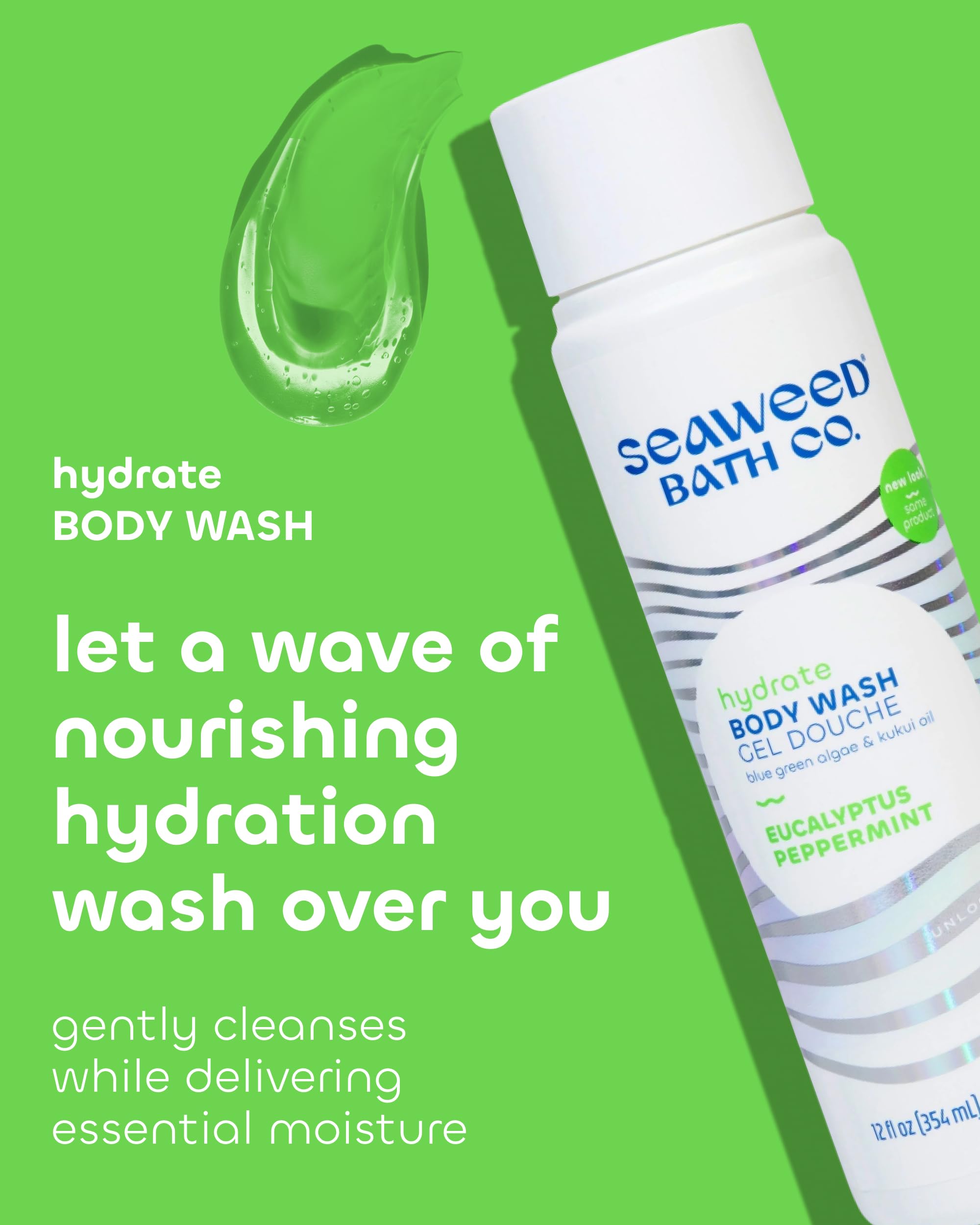 Seaweed Bath Co. Hidrate: espuma cremosa para una ducha vigorizante.