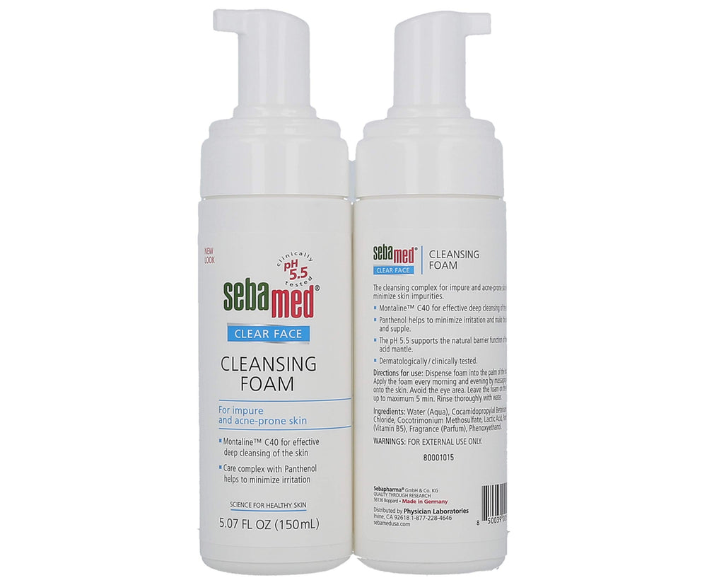 SEBAMED Clear Face textura refrescante para piel grasa y limpia.
