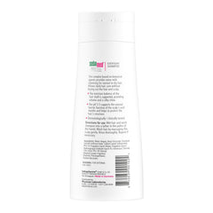 Etiqueta de SEBAMED Everyday Shampoo con pH 5.5, limpieza delicada.