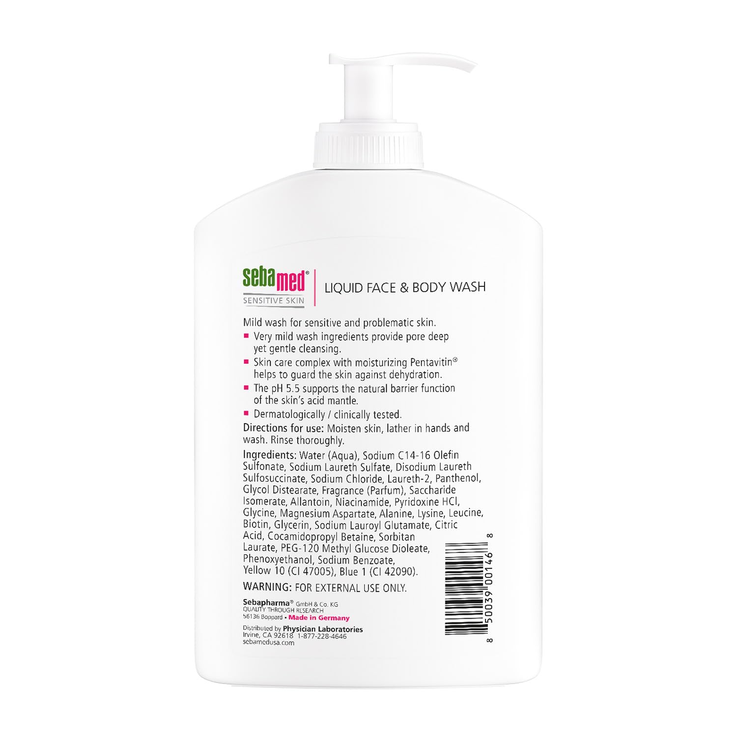 SEBAMED frascos dos unidades limpiador rostro y cuerpo, ideal para rutina diaria.