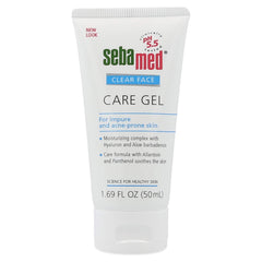 Gel de cuidado facial SEBAMED en bote de 50 ml, hidratación suave para piel propensa a imperfecciones.