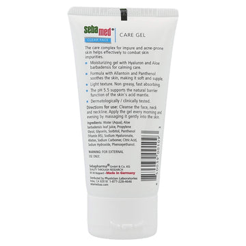 Gel SEBAMED en envase de 50 ml, textura ligera para uso diario y maquillaje sin problemas.