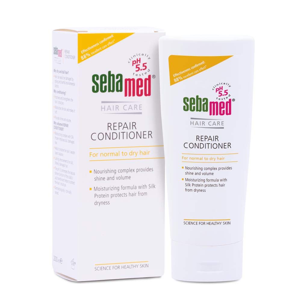 Sebamed Repair Conditioner: botella de 200 ml, hidratación suave para el cabello