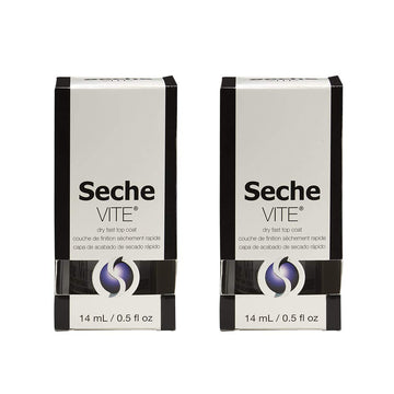 Seche Vite pack dos frascos, ideal para mantener manicura lista.
