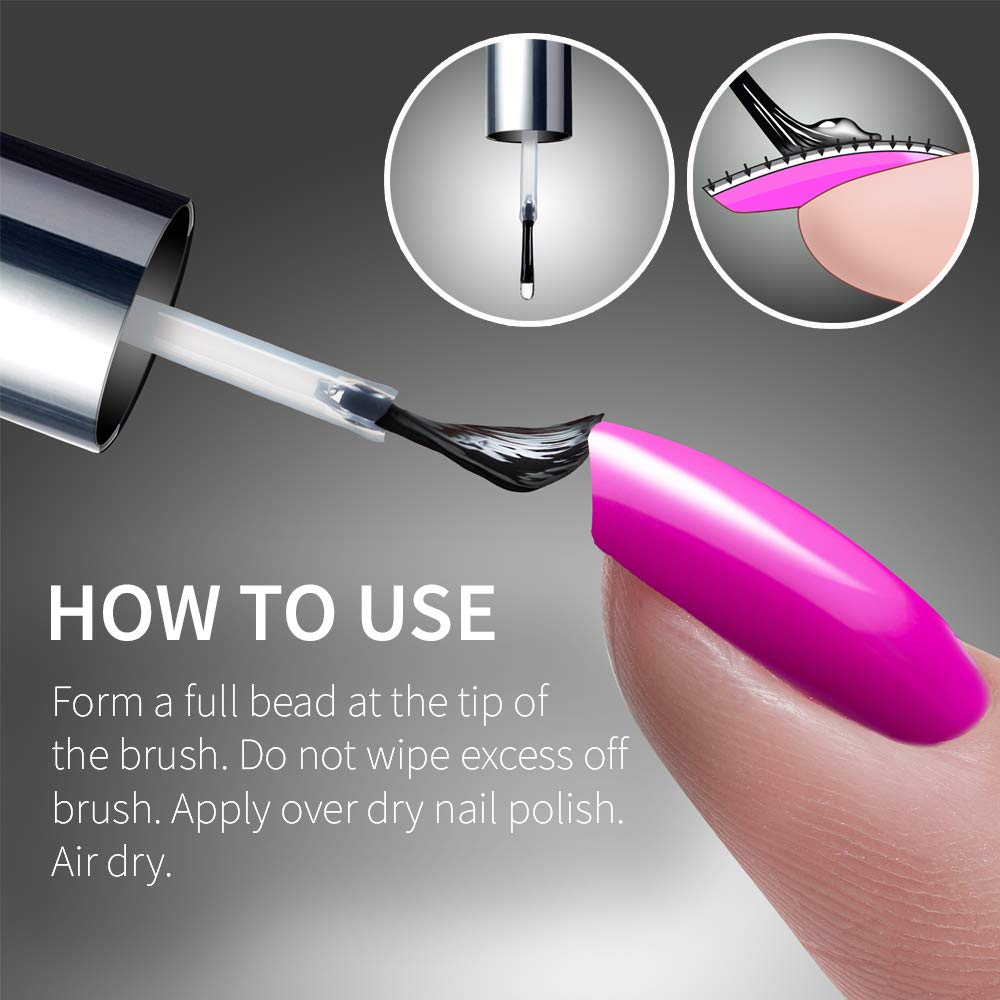 Seche Vive efecto gel en uñas naturales, aspecto de salón sin lámpara