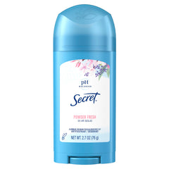 Secret antitranspirante para mujeres, barra amplia, protección diaria contra sudor.
