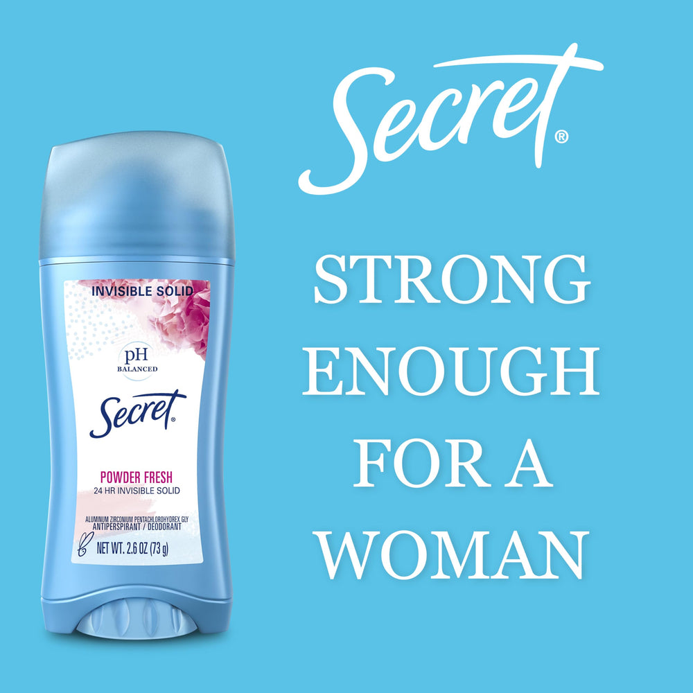 Protección 24 h contra sudor y olor con Secret para mujeres.