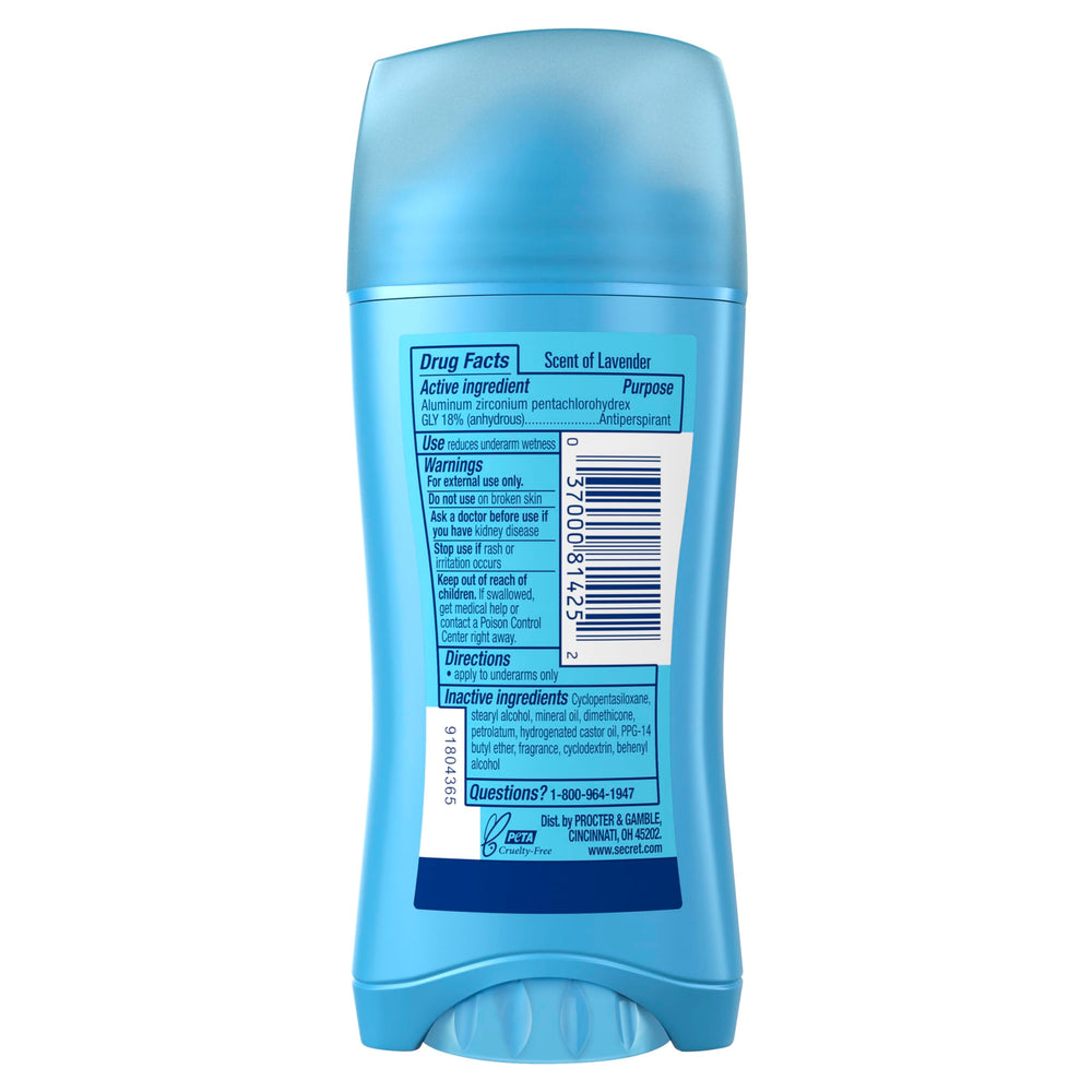 Aroma suave de lavanda de Secret barra invisible para ritual de relajación
