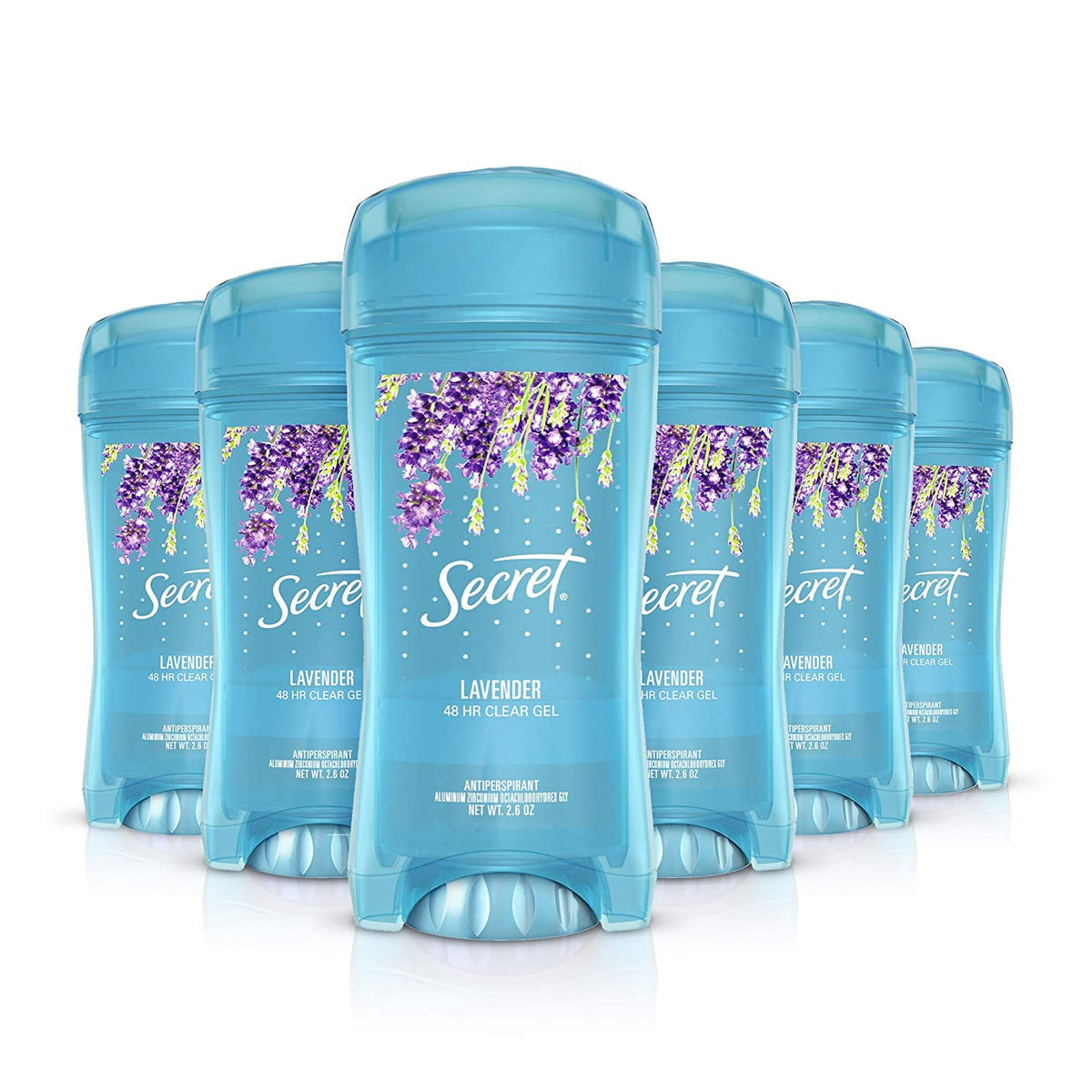 Secret desodorante para mujer en gel claro lavanda, 48h de protección.