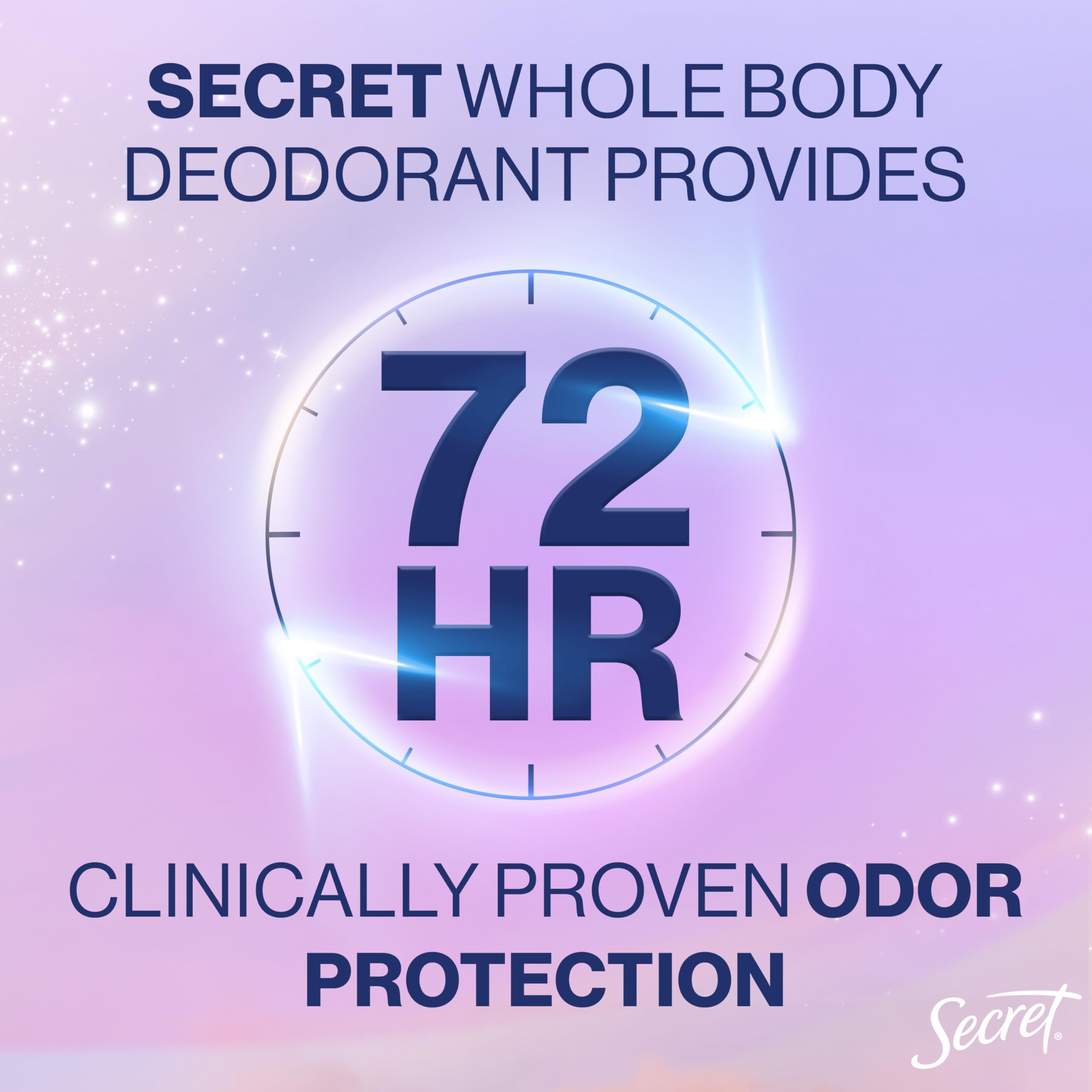 Secret desodorante para pies manteniendo los pies secos