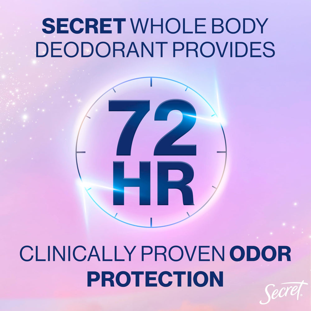 Secret desodorante para pies manteniendo los pies secos
