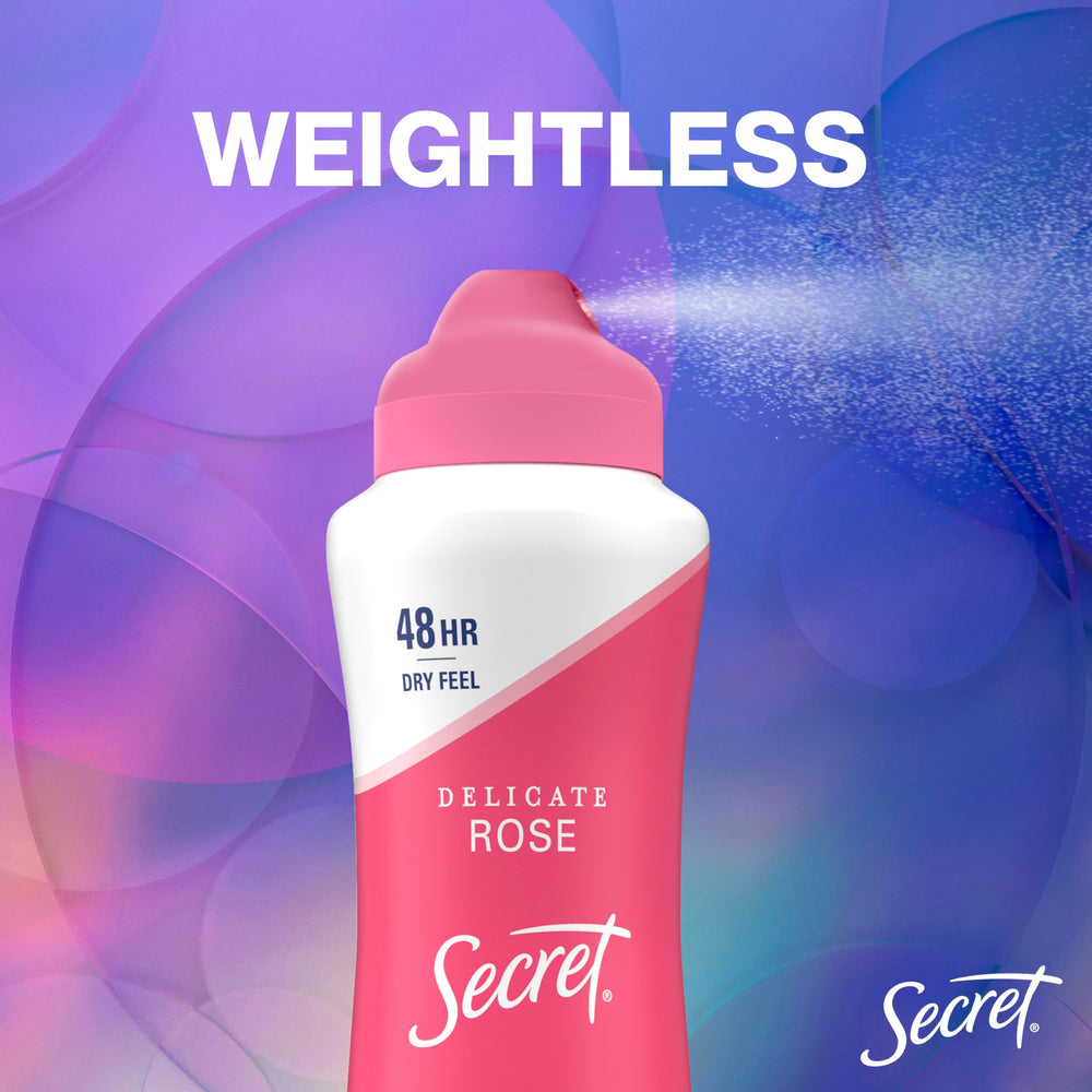 Secret Dry Spray Desodorante para Mujer, frasco del pack de tres