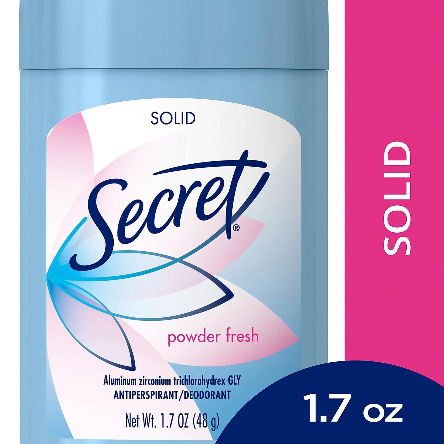 Secret empaque resistente y compacto, ideal para llevar en viaje.