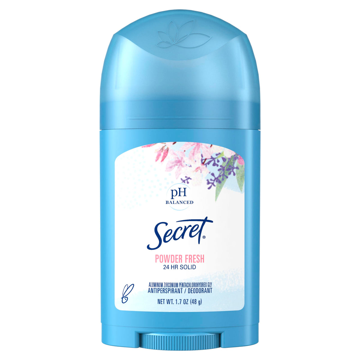 Secret desodorante para mujer en empaque compacto, ideal para viaje.