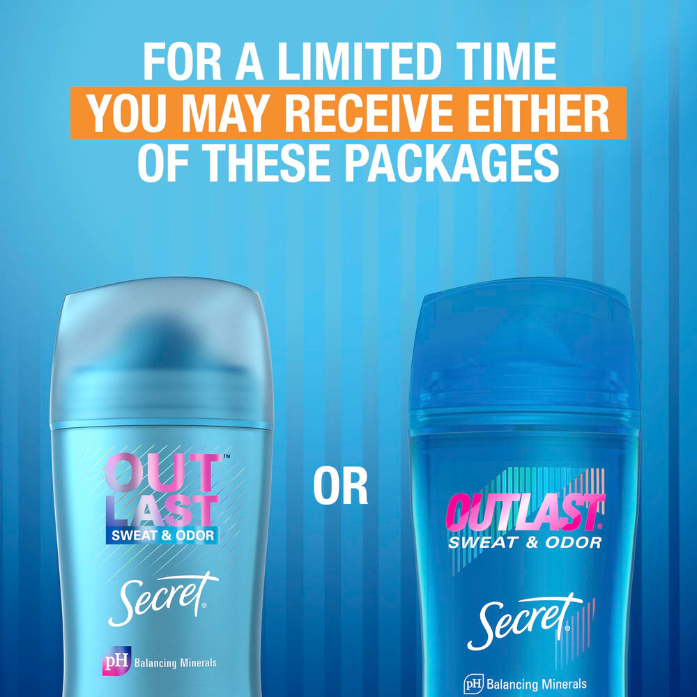 Secret Outlast combate olores y bacterias causantes del mal olor