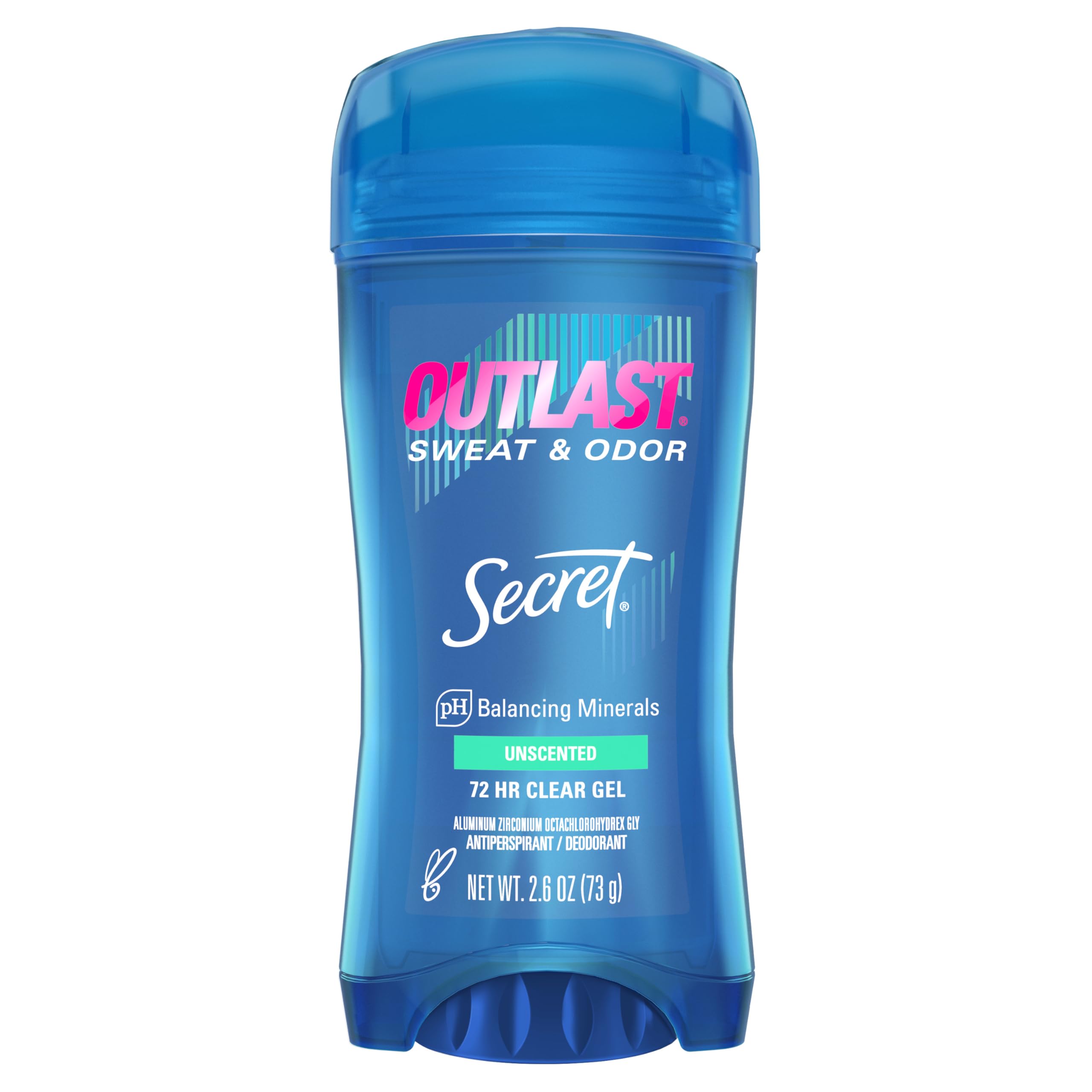 Secret Outlast desodorante para mujer en gel claro, protección de 48 horas.