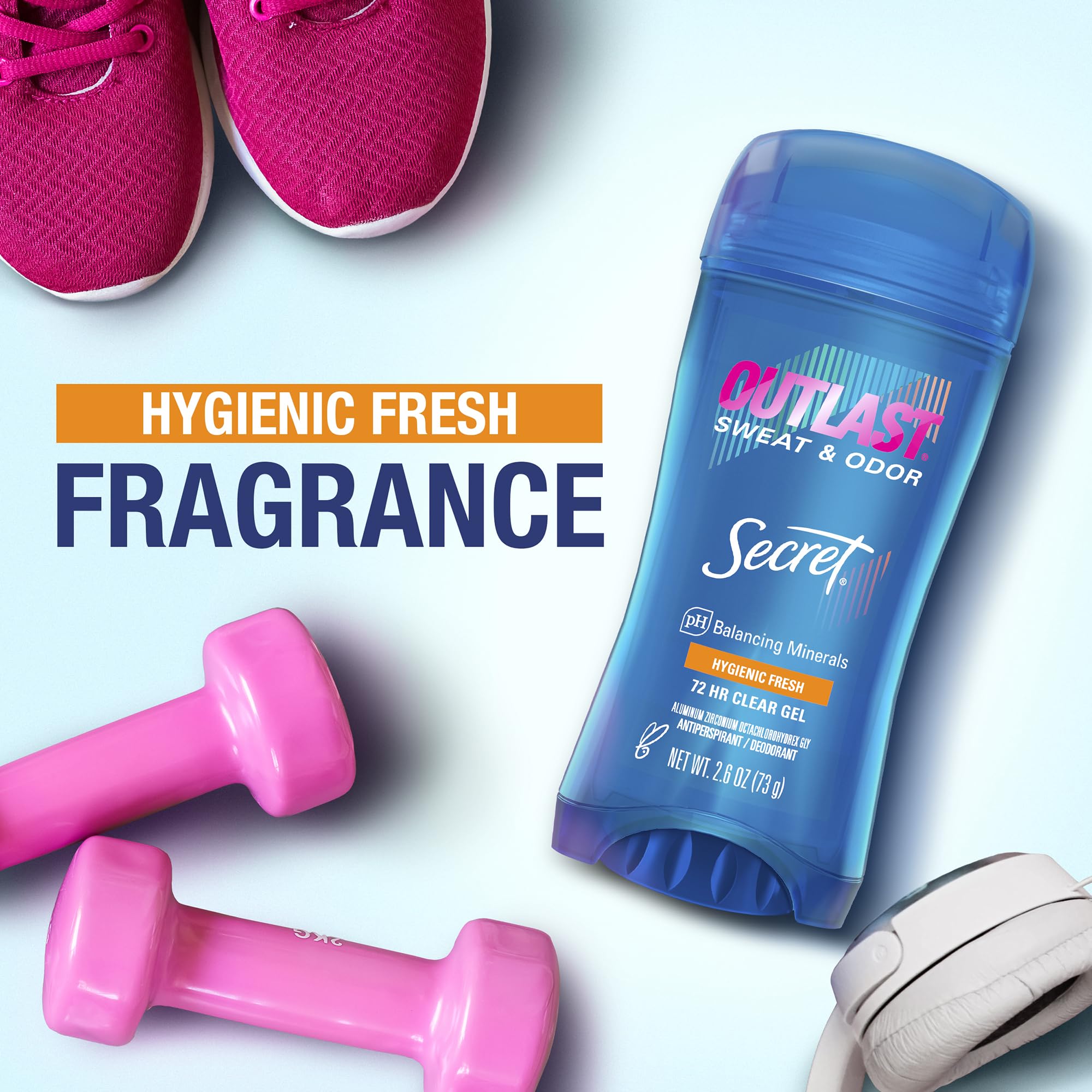 Secret Outlast desodorante mujer, pro hialuronico para una piel suave.