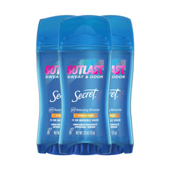 Secret Outlast desodorante mujer, protección 72h para días activos.