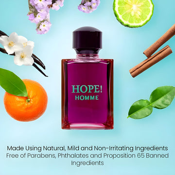 Secret Plus HOPE! HOMME notas florales que equilibran la fragancia