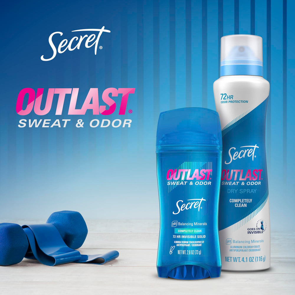 Secret Protección 48 Horas, para días largos y activos.