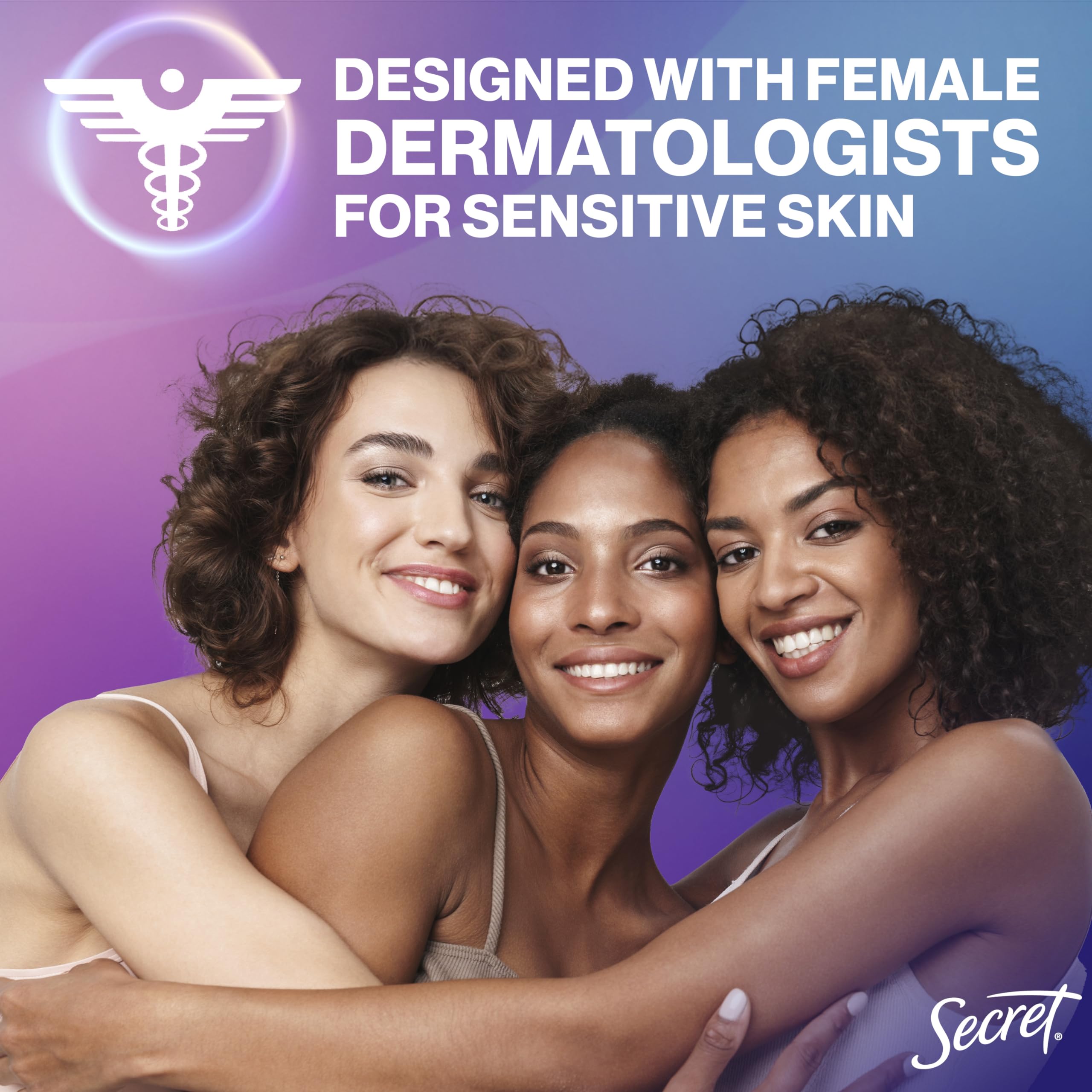 Secret whole body deodorant cream pH-balanced minerals support skin balance.