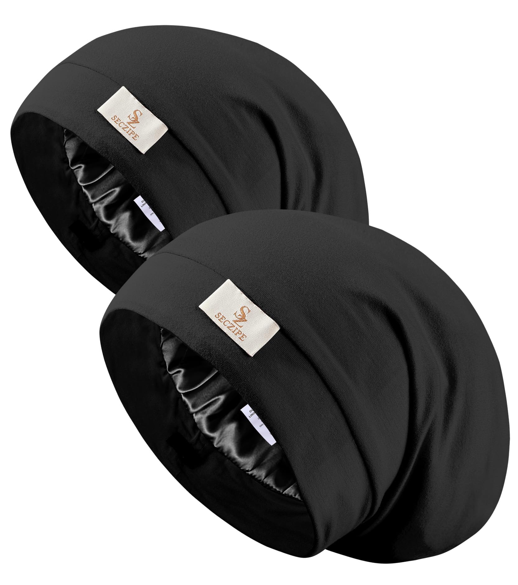 Gorro SECZIPE de seda satén para dormir con ajuste cómodo.