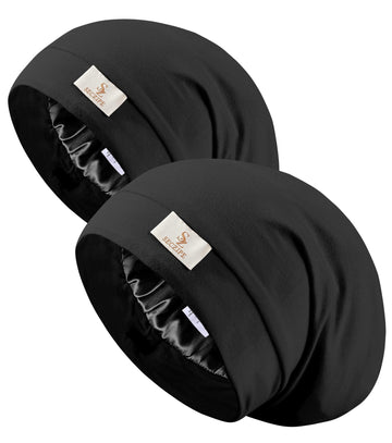 Gorro SECZIPE de seda satén para dormir con ajuste cómodo.