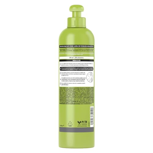 Sedal Antiesponja aplicación de crema para peinar, textura suave.