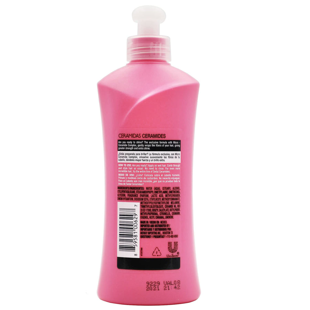 Brillo natural y cabello sedoso tras Sedal Ceramidas.