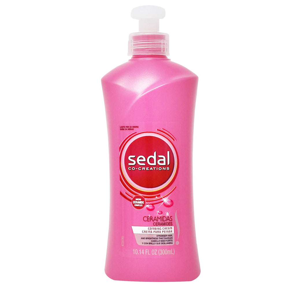 Frente de la botella Sedal Ceramidas, listo para tu rutina capilar.