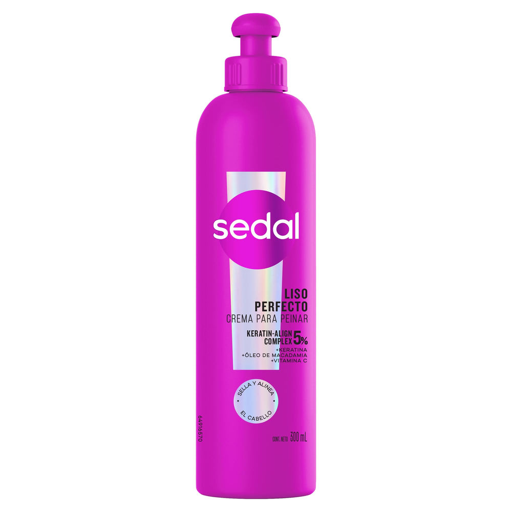Sedal Liso Perfecto: botella de 300 ml para un peinado suave durante el día.